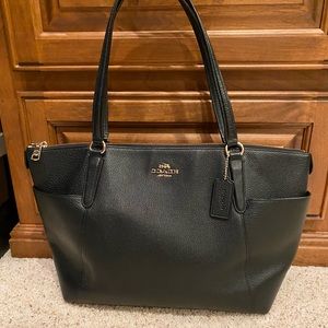 Classic Leather Coach Tote